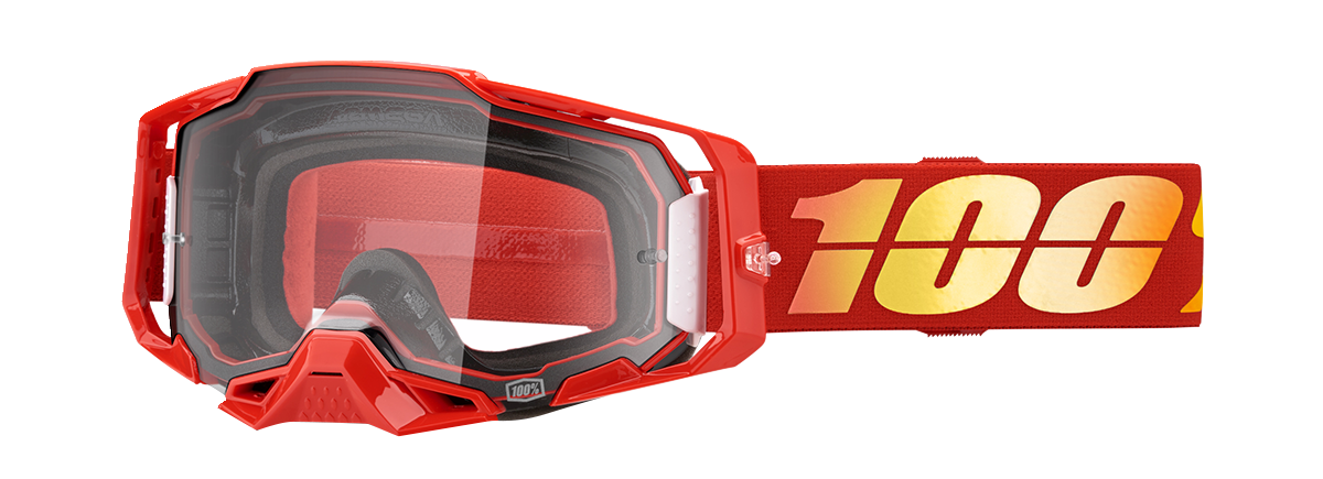100% Armega Goggles - Nuketown - Clear 50004-00020 - Howling Moto