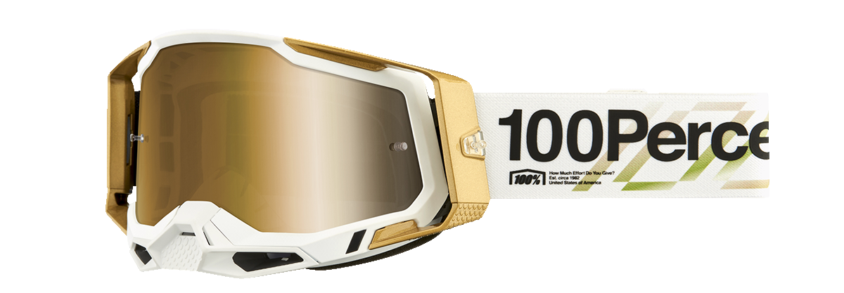 100% Racecraft 2 Goggles - Succession - True Gold Mirror 50010-00026 - Howling Moto