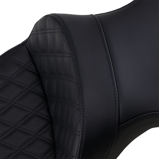 Bill's Exhausts SADDLEMEN Explorer Seat LS for FXBR/S '18-'19, showing black motorcycle seat with textured surface