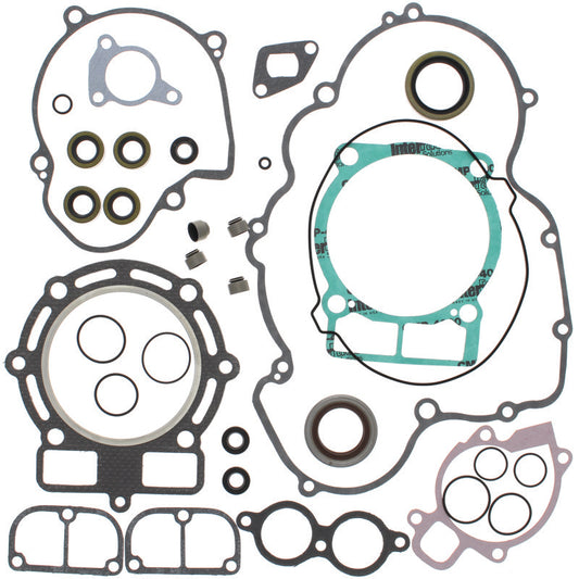 QuadBoss Polaris Outlaw 525 IRS gasket set with oil seals, complete replacement kit for 2007-2011 quad ATV engine maintenance.