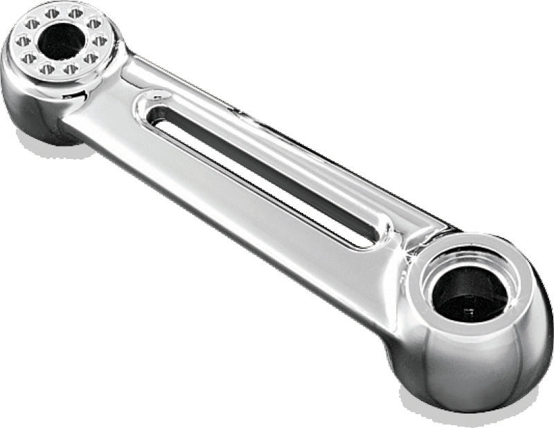 Kuryakyn Ergo & Ergo II 6-inch chrome foot pegs for Honda Gold Wing motorcycle, featuring durable metal construction and textured foot pads.
