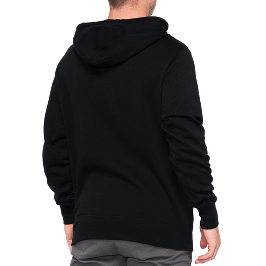 100% Hoodie Icon - Black - Large 20029-00002 - Howling Moto