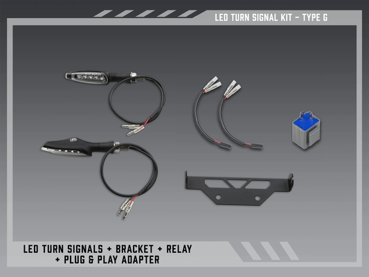YOSHIMURA V2 Fender Eliminator Kit for Yamaha motorcycles with integrated fasteners, black finish, and compact design.