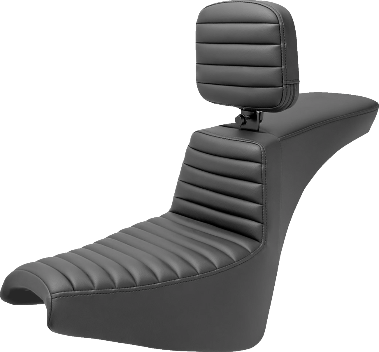 SADDLEMEN Tour Step Up Seat with rider backrest and tuck-n-roll design for FXBB/FXST 2018-2022 motorcycle, by Bill's Exhausts.
