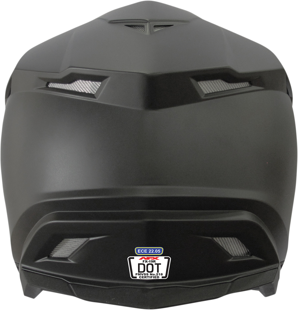 Bill's Exhausts AFX FX-19R helmet in matte black, large size, with a sleek aerodynamic design and clear visor.