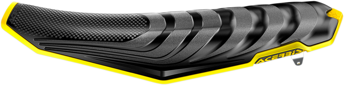 Black ACERBIS X-Seat Air body part for Suzuki motorcycles, featuring sleek design and branding details.