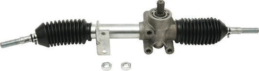 QuadBoss PowerSports steering rack assembly for Can-Am Maverick 1000R and Max models, showing metal components and mounting points.