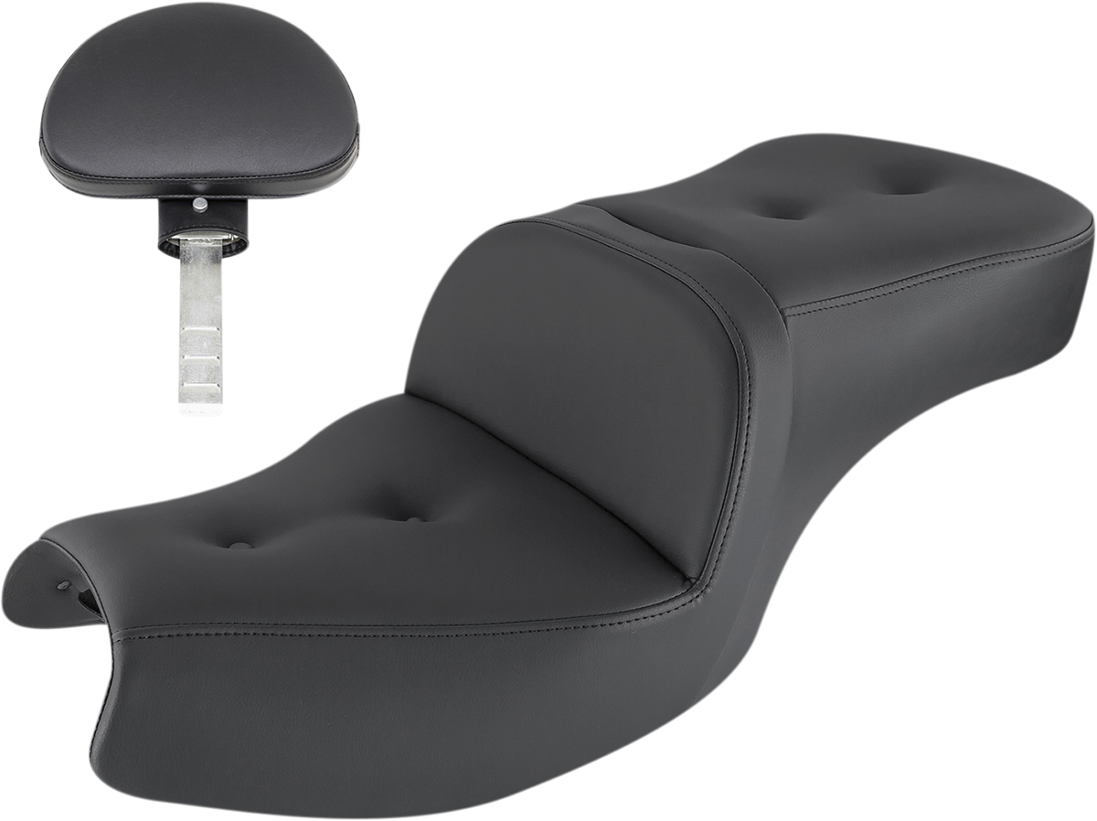 SADDLEMEN Roadsofa seat with pillow top and backrest, designed for comfort, featuring a sturdy seat and supportive backrest.