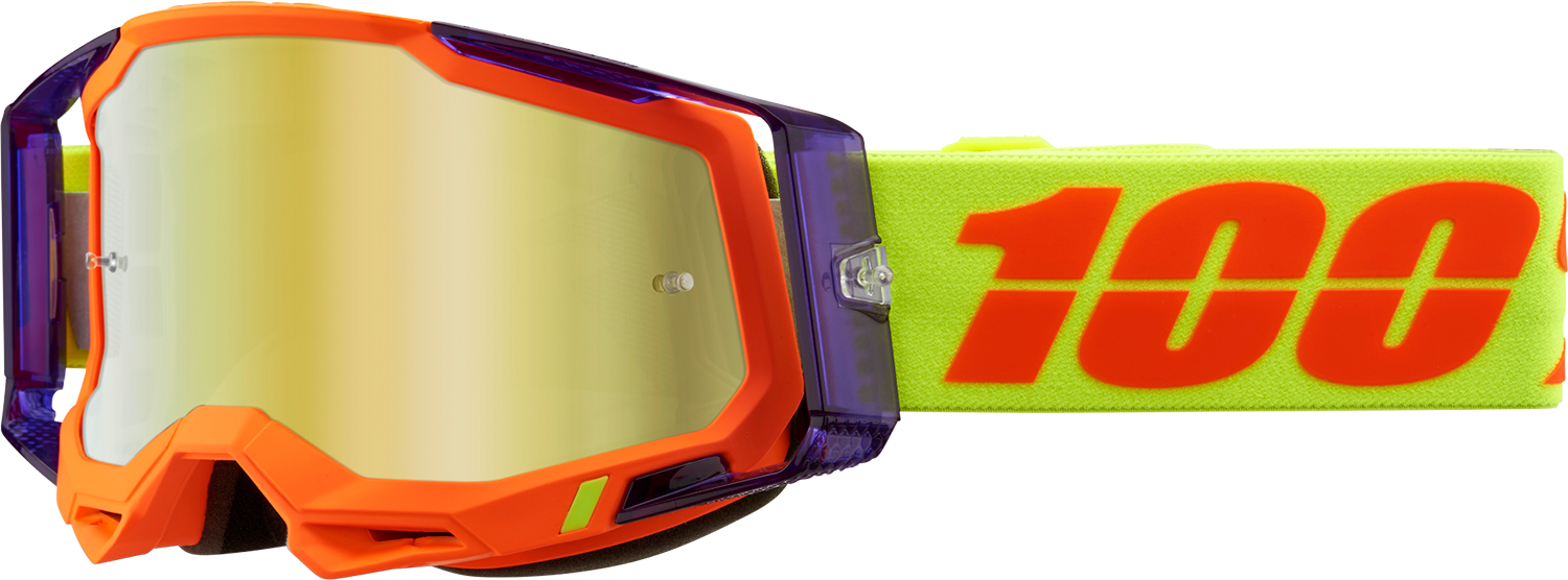 100% Racecraft 2 Goggles - Panam - Gold Mirror 50010-00021 - Howling Moto