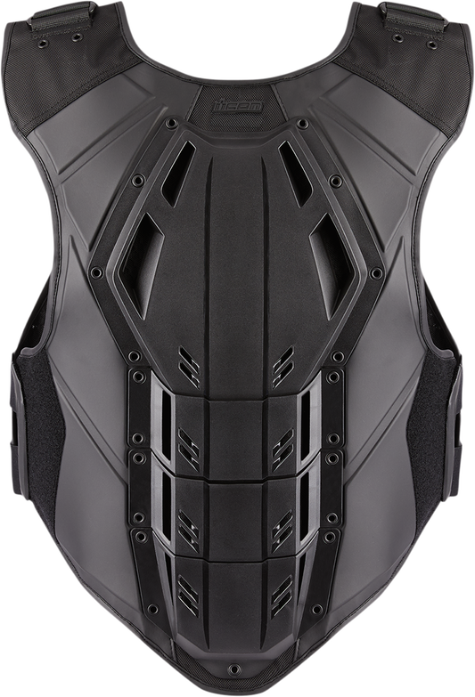 Bill's Exhausts ICON Field Armor 3â„¢ Stealth Vest in size L/XL, featuring durable tactical design with adjustable straps and protective panels.
