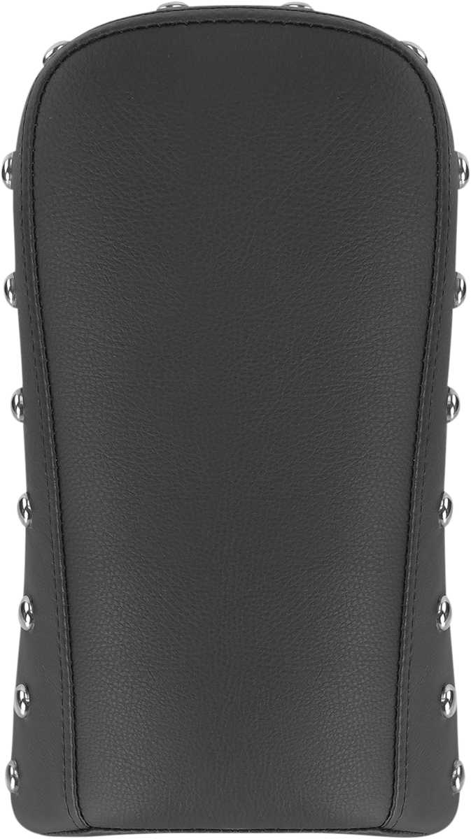 Black Saddlemens Renegade Solo Pillion Pad for Sport bikes, studded design, fits FXL models 2018-2023.