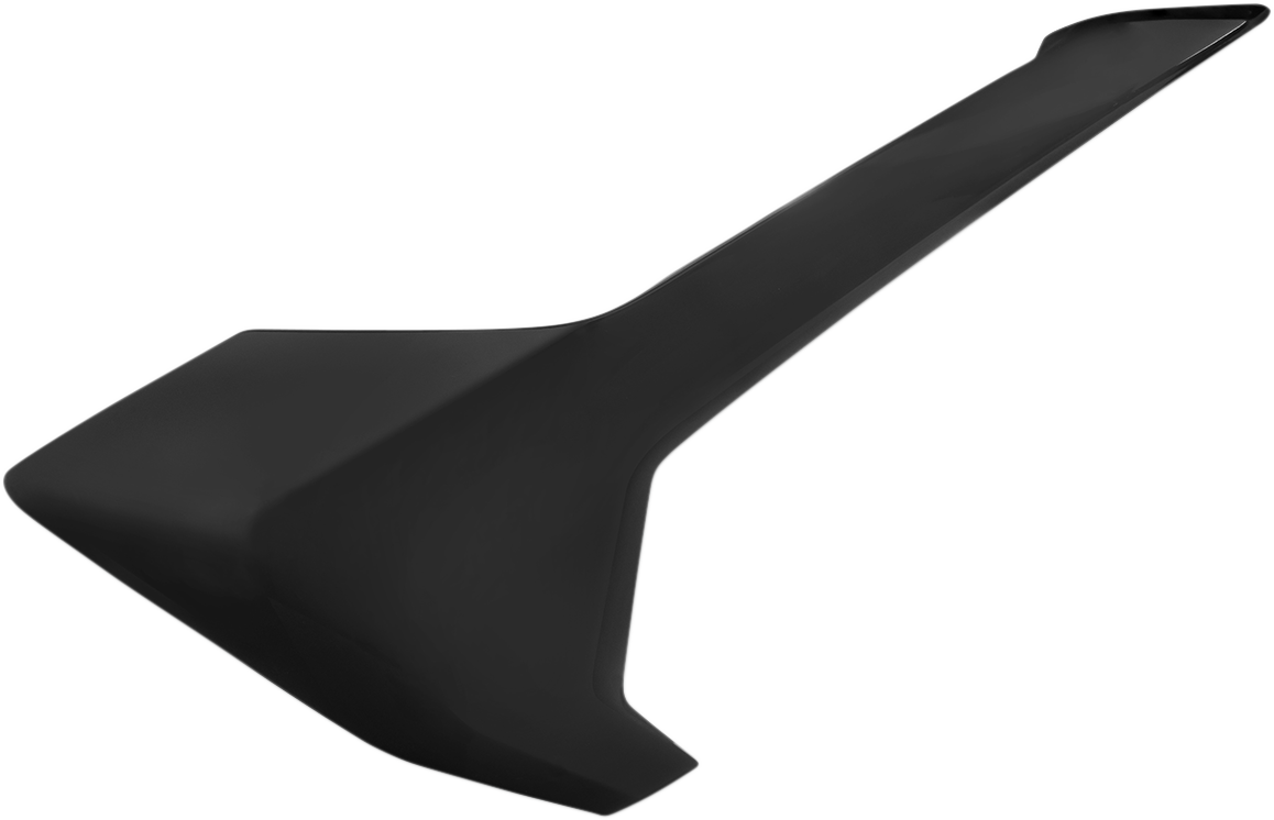 Acerbis black side panels for motorcycle body, featuring sleek black finish and textured surface, compatible with specific models.