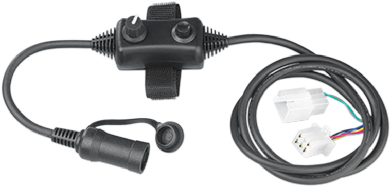 Bill's Exhausts SHOW CHROME Audio Controller engine part for passenger vehicles, featuring chrome finish and control interface.