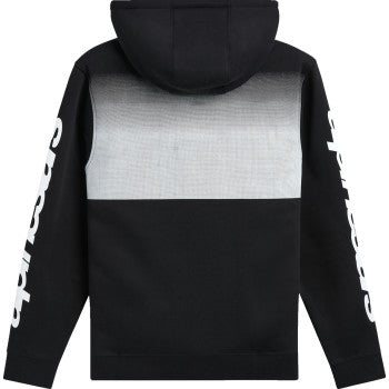 Black Alpinestars Specter pullover hoodie in medium, featuring the Alpinestars logo and comfortable design.
