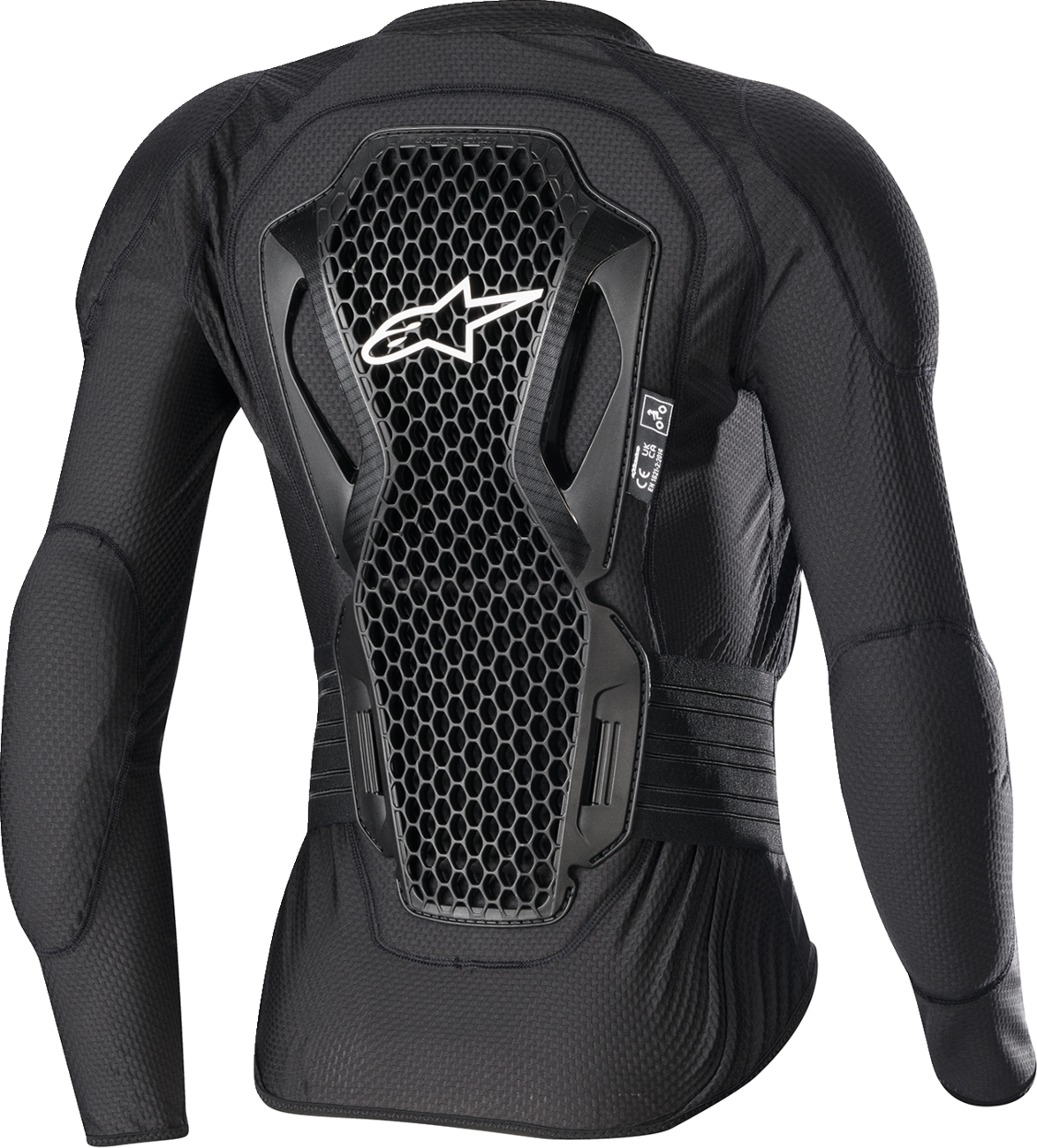 Alpinestars Stella Bionic Action V2 black and cream protective jacket for women, size large, featuring armor and ventilation.