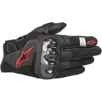 Alpinestars SMX-1 Air Carbon V2 Gloves Black - Howling Moto