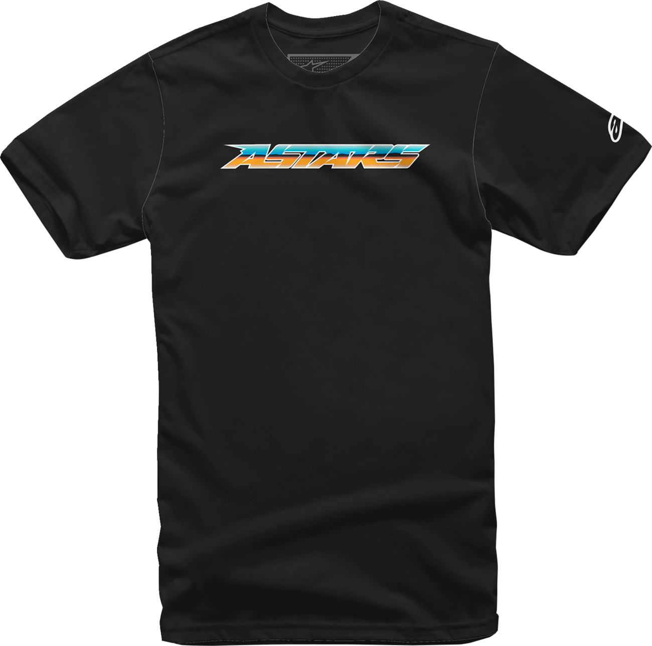 Black ALPINESTARS Chromium T-Shirt in large size, featuring the brand logo on the front.