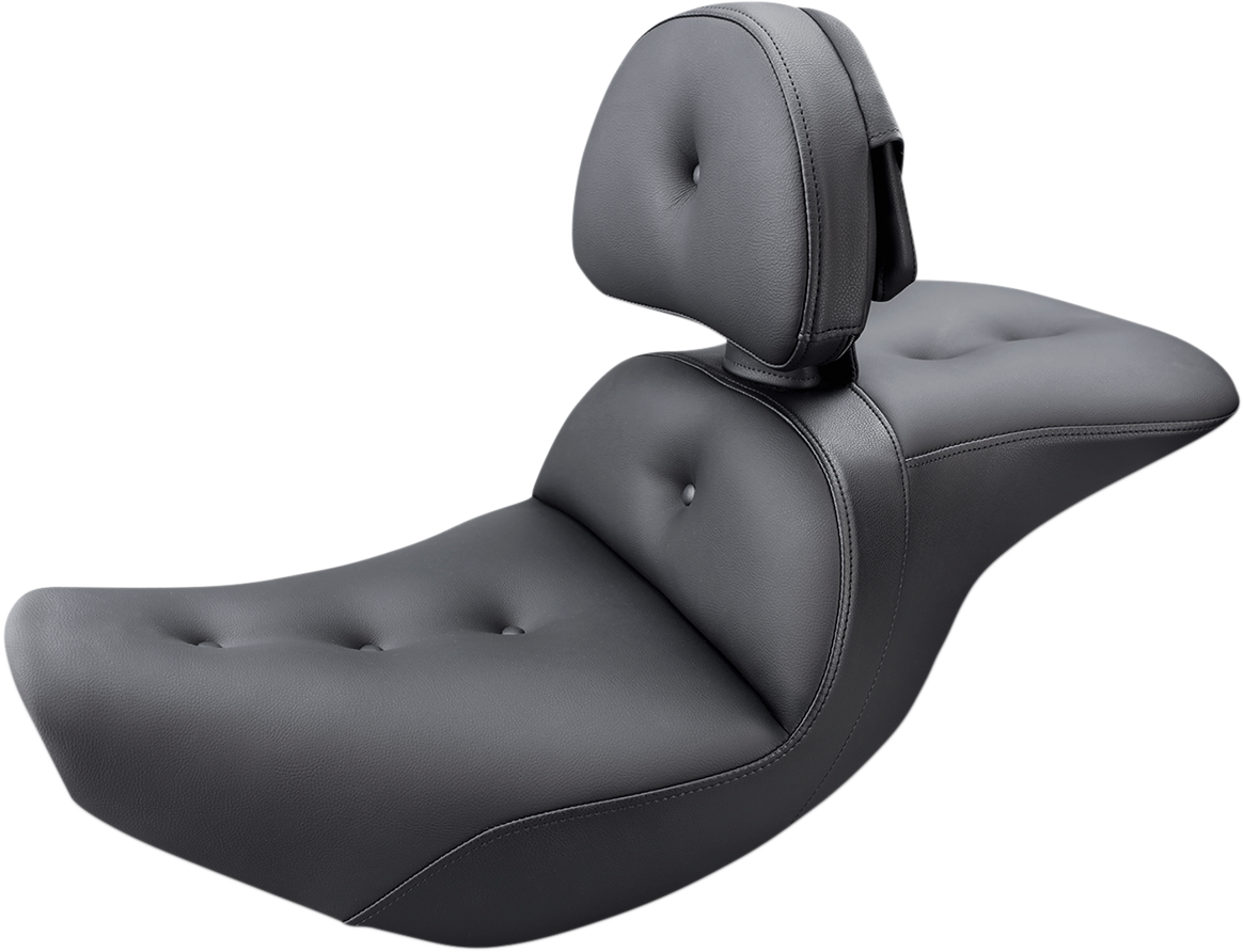 SADDLEMEN Roadsofa seat with pillow top and backrest, designed for Indian I14-07-181BR motorcycle, by Bill's Exhausts.