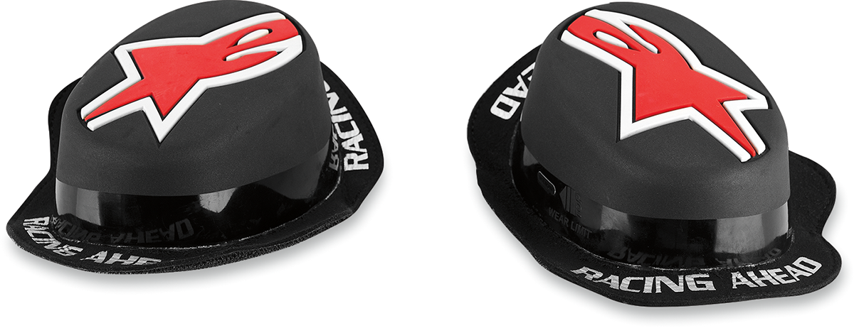 ALPINESTARS GP Rain Knee Sliders - Black/Red 6401013 - Howling Moto