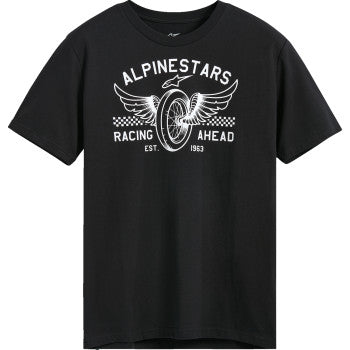 Black Bill's Exhausts Alpinstars Heritage Patch CSF T-Shirt, medium size, showcasing the branded patch and casual fit.