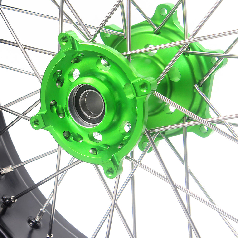 KKE 17Inch KX250F KX450F 2006-2021 For KAWASAKI Supermoto Spoked Wheels Rim - Howling Moto