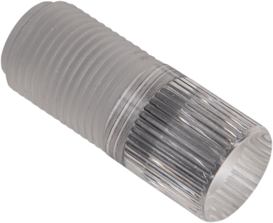 DRAG SPECIALTIES clear long plug for motorcycle timing hole, 39-0203, made of transparent material, designed for precise engine timing.