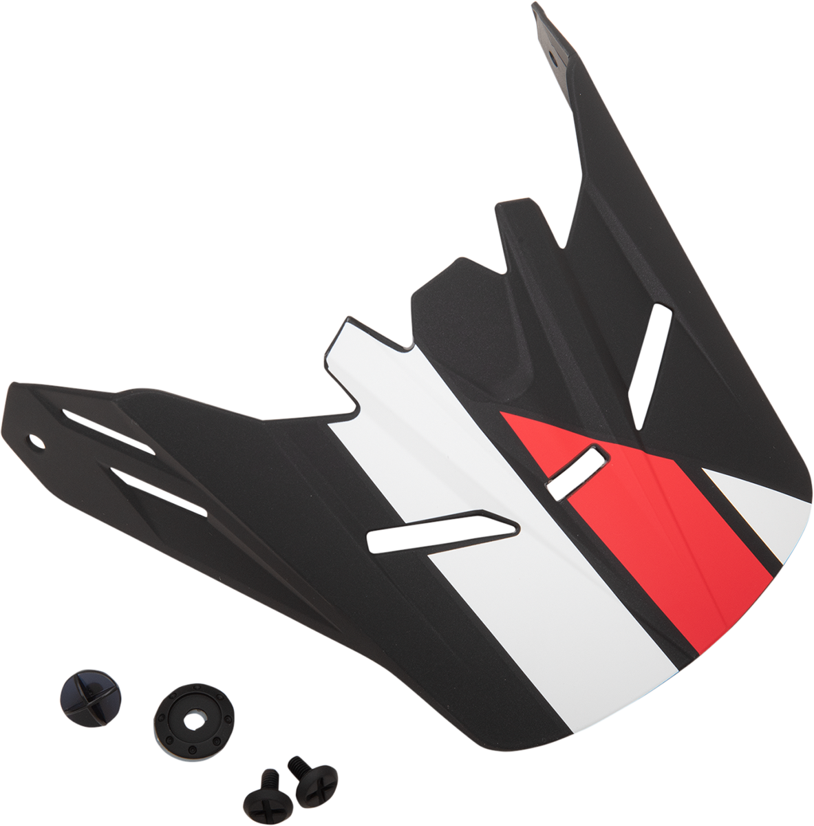 Z1R Youth Rise Visor Kit for Evac helmets in matte black, red, and white, includes multiple visor options for helmet customization.