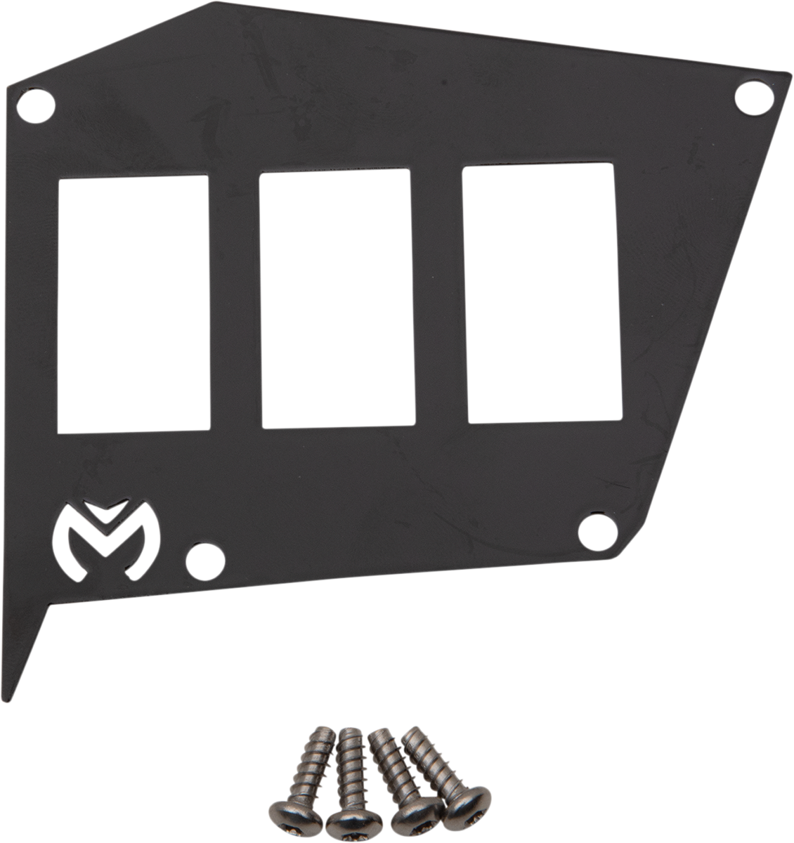 Black Moose Offroad dash plate for Polaris RZR with part number 100-5065-PU, designed for offroad durability and style.