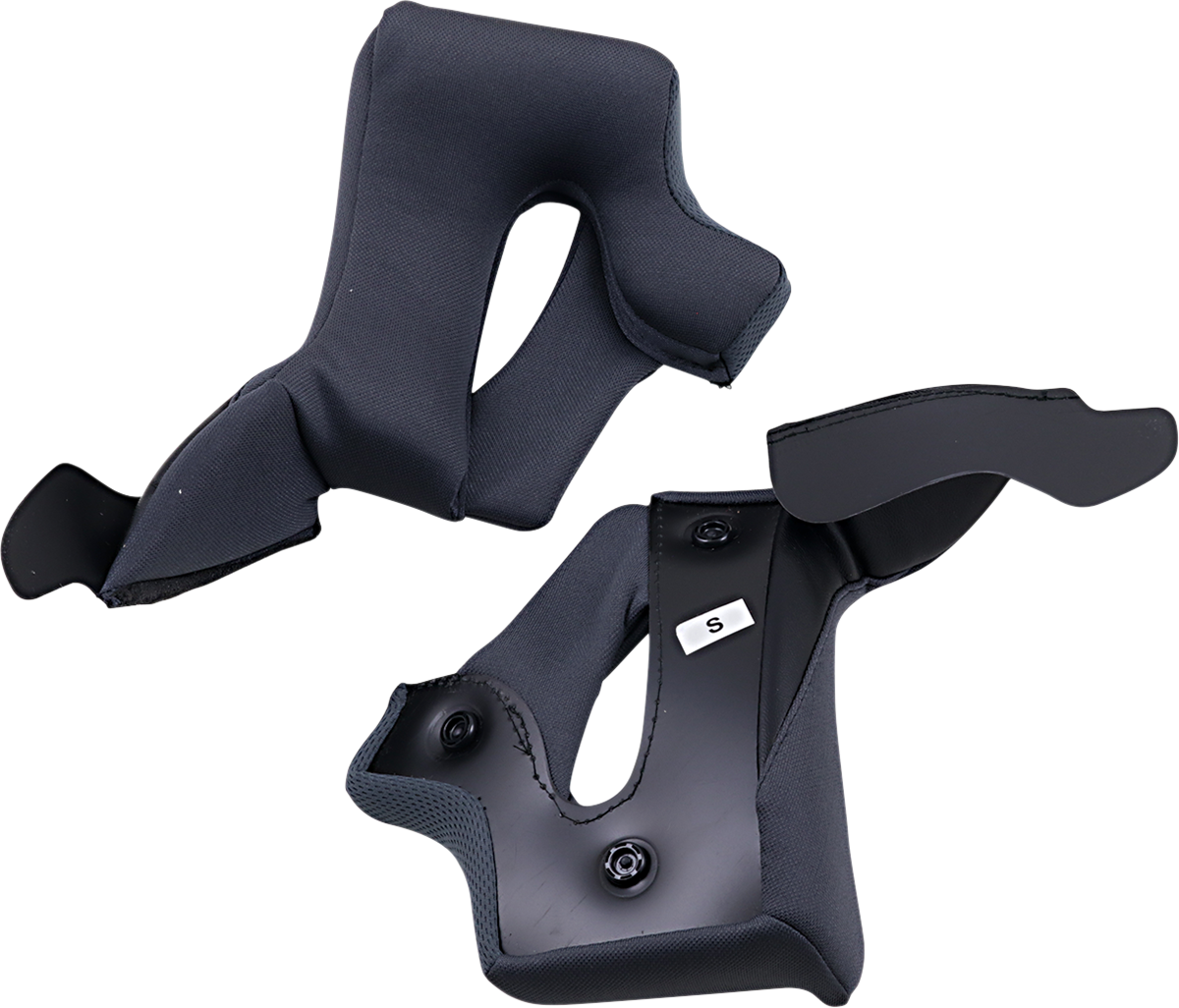 Black Z1R Warrant Cheek Pads in small size, designed for Z1R helmets, part number 0134-2684, shown in the image.