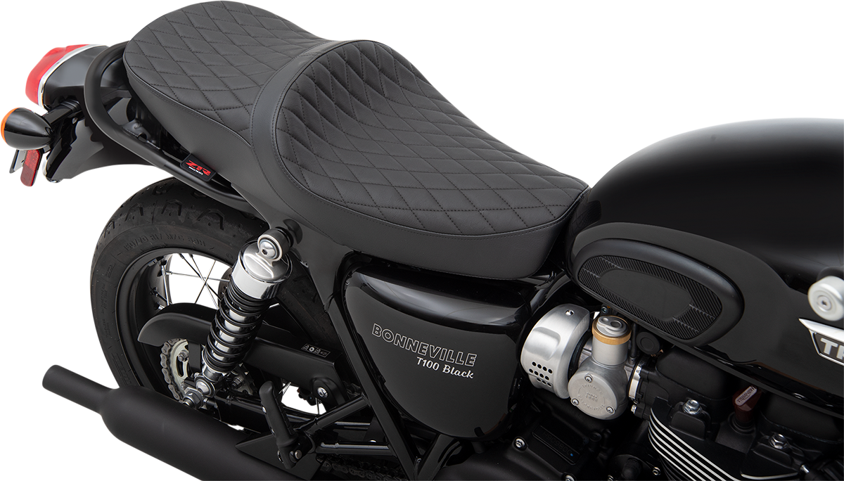 Z1R, Z1R Low Profile Touring Seat for Triumph 2001-2017 - Diamond Black - Part #0810-2226