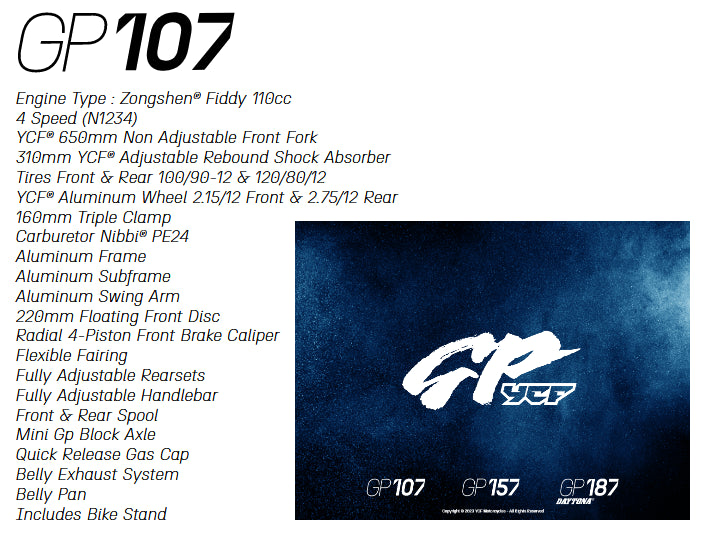 2023 YCF GP 107 - Howling Moto