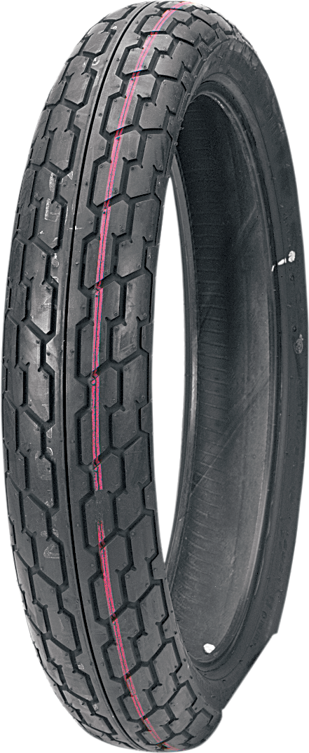 Bridgestone Exedra G515-G front motorcycle tire 110/80-19 59S with tread pattern for enhanced grip and handling.