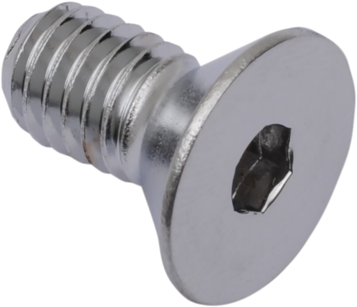 Drag Specialties MPB584 counter-sunk socket-head bolts, 3/8-inch by 3/4-inch, showing shiny metal hardware for motorcycle repairs