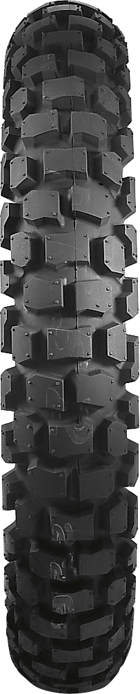 Bridgestone Trail Wing TW302 rear tire for off-road and highway use, 4.60''-18'' size, featuring rugged tread pattern.