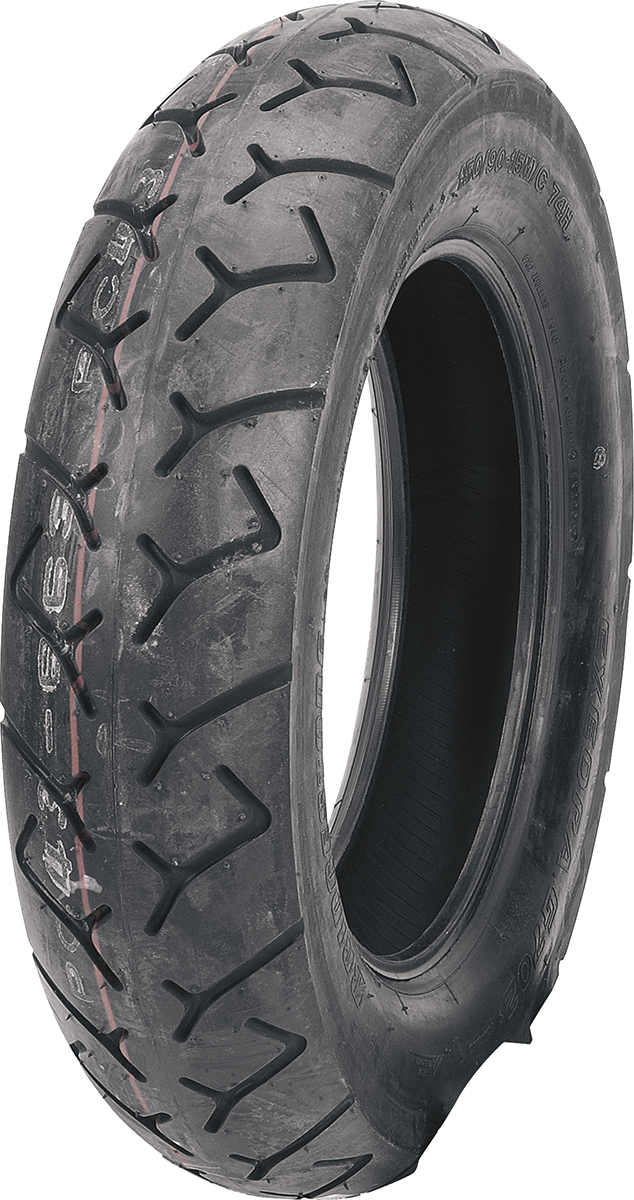 BRIDGESTONE Exedra G702 rear motorcycle tire, 160/80-16 size, 80H rating, designed for touring bikes.