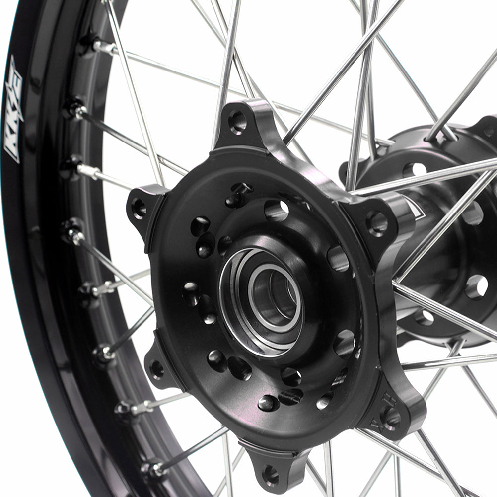 KKE 21 & 18 Enduro Wheels Rims for Husqvarna TE TC FE FC SMR TXC 2000-2013 Red Hubs - Howling Moto