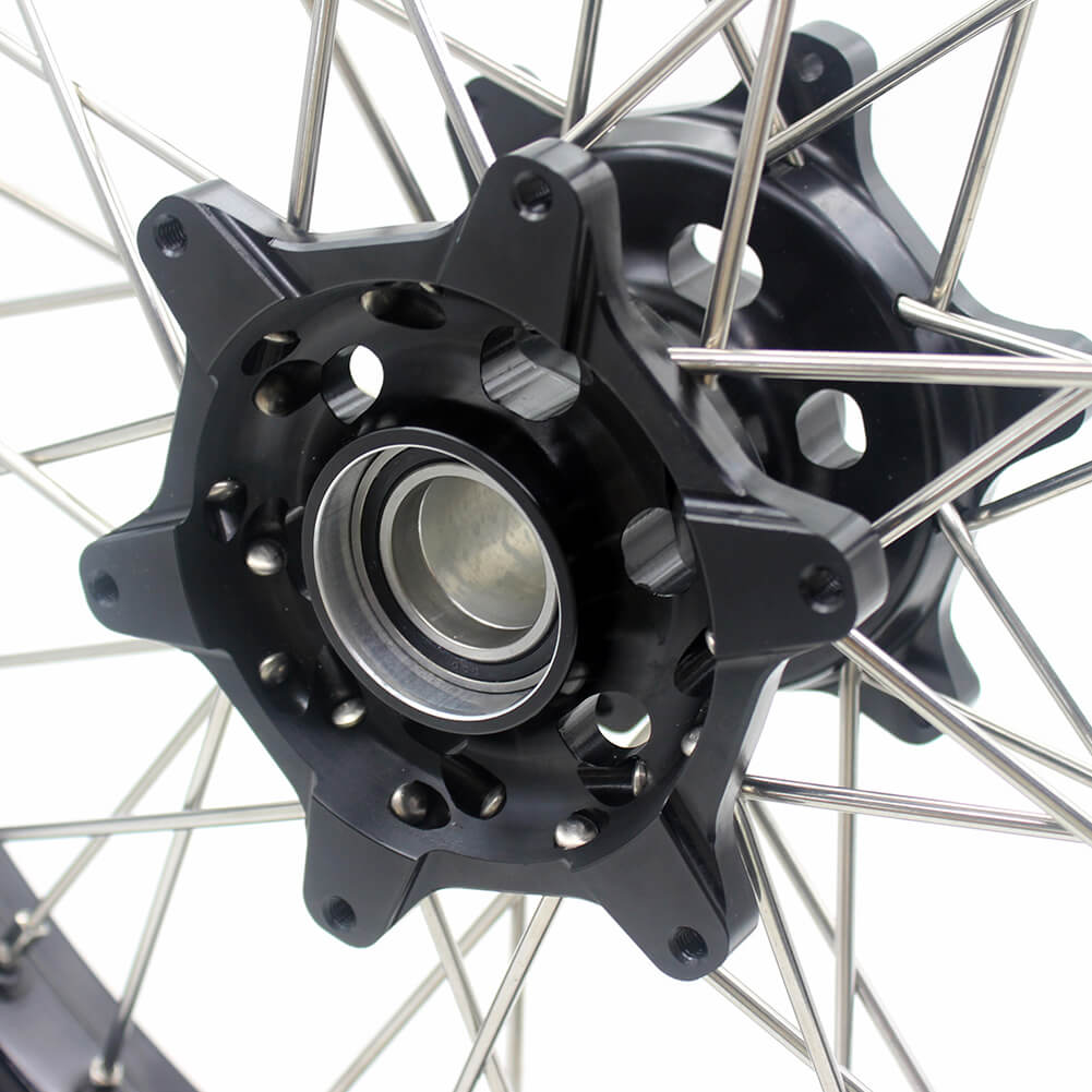 KKE 2.5*19/4.25*17 CUSH Drive Supermoto Wheels Set for KTM 990 950 Adventure 2003-2015
