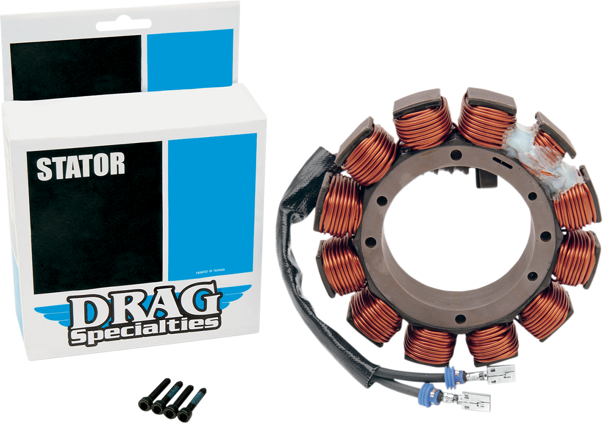 Drag Specialties 2-wire stator for Harley-Davidson XL models 1984-1990, part #29967-84A-BXLB1, shown in the image.