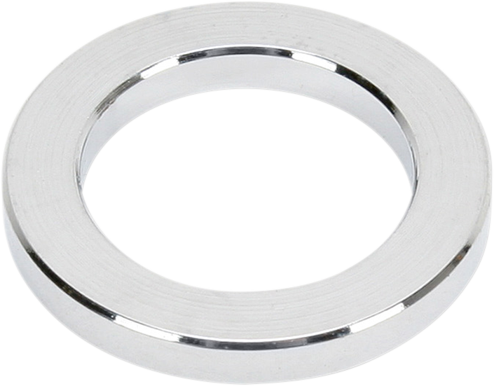 Drag Specialties outer axle spacer .141 inch, part number 16-0312-HC3, shown in the image. Durable motorcycle part for wheel alignment.