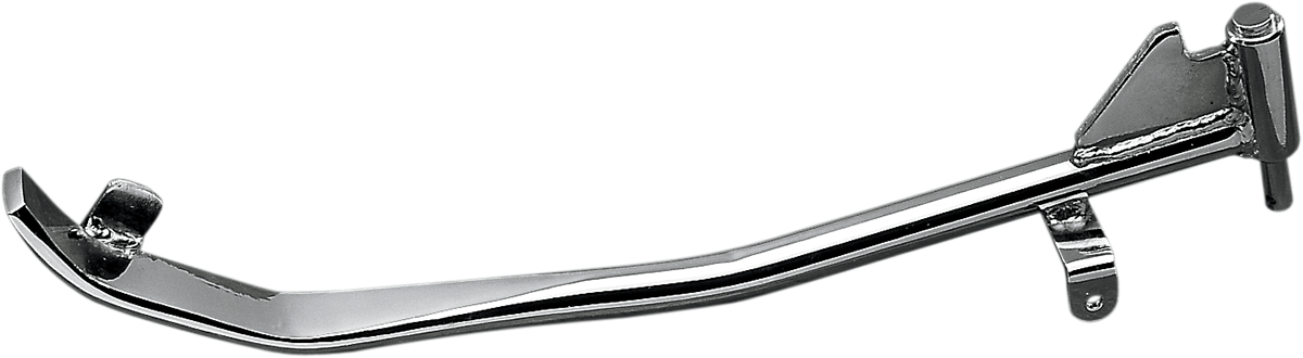 Chrome Drag Specialties kickstand for Harley-Davidson, 12-3/4 inch length, with durable metal construction and mounting hardware.