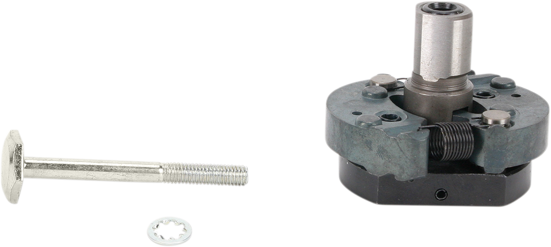 DRAG SPECIALTIES Advance unit with bolt for Harley Davidson motorcycle, featuring metallic finish and detailed components.