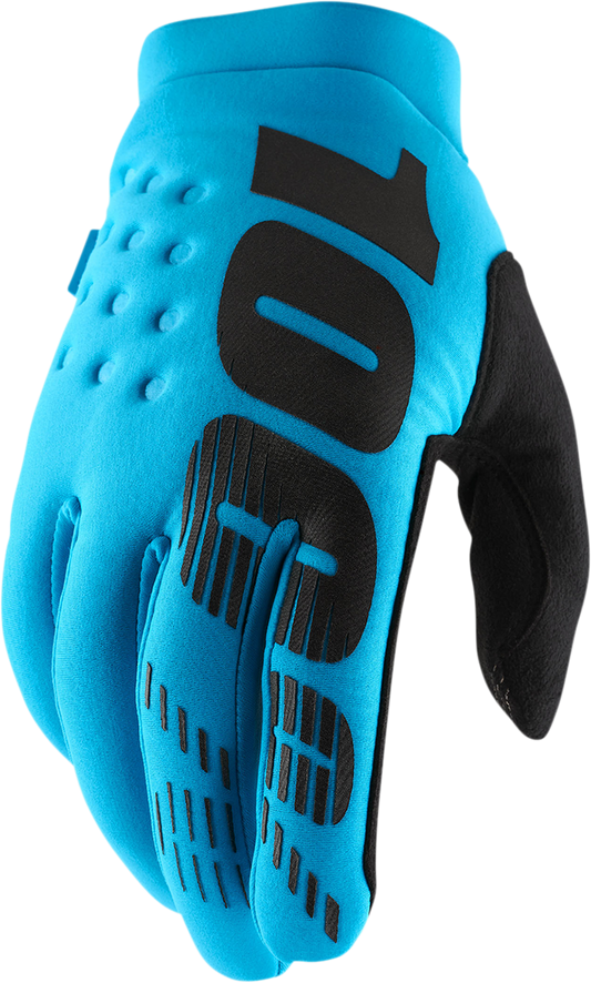 100% Brisker Gloves - Turquoise - 2XL 10003-00039 - Howling Moto