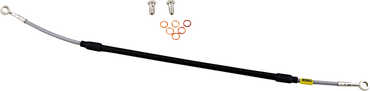GBRAKES stainless steel brake line kit for bikes, durable and flexible brake hoses with fittings, enhances stopping power and safety.
