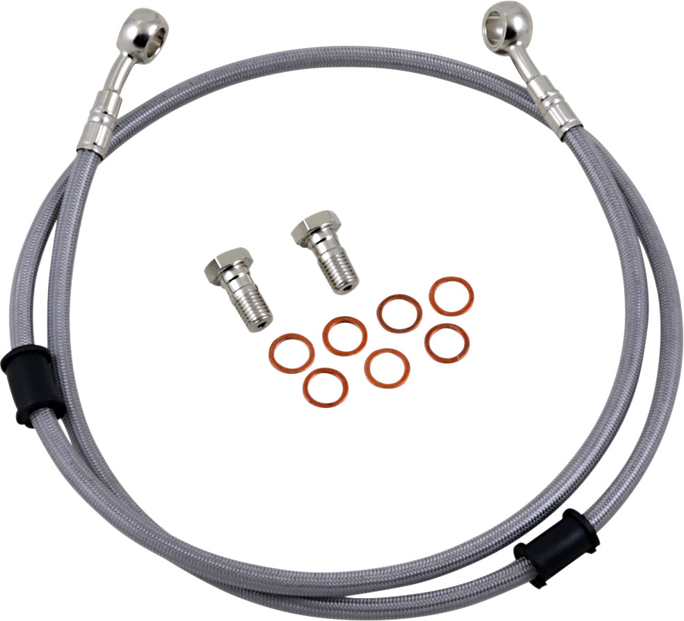 GBRAKES Stainless Steel Brake Line Kit FK003D614-1 for Enhanced Bike Stopping Power