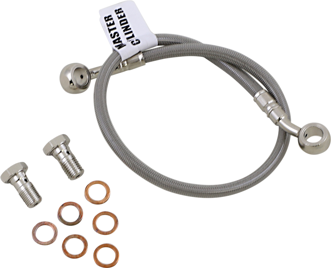 GBRAKES stainless steel brake line FK003D310R for bikes, designed to improve stopping power and durability.