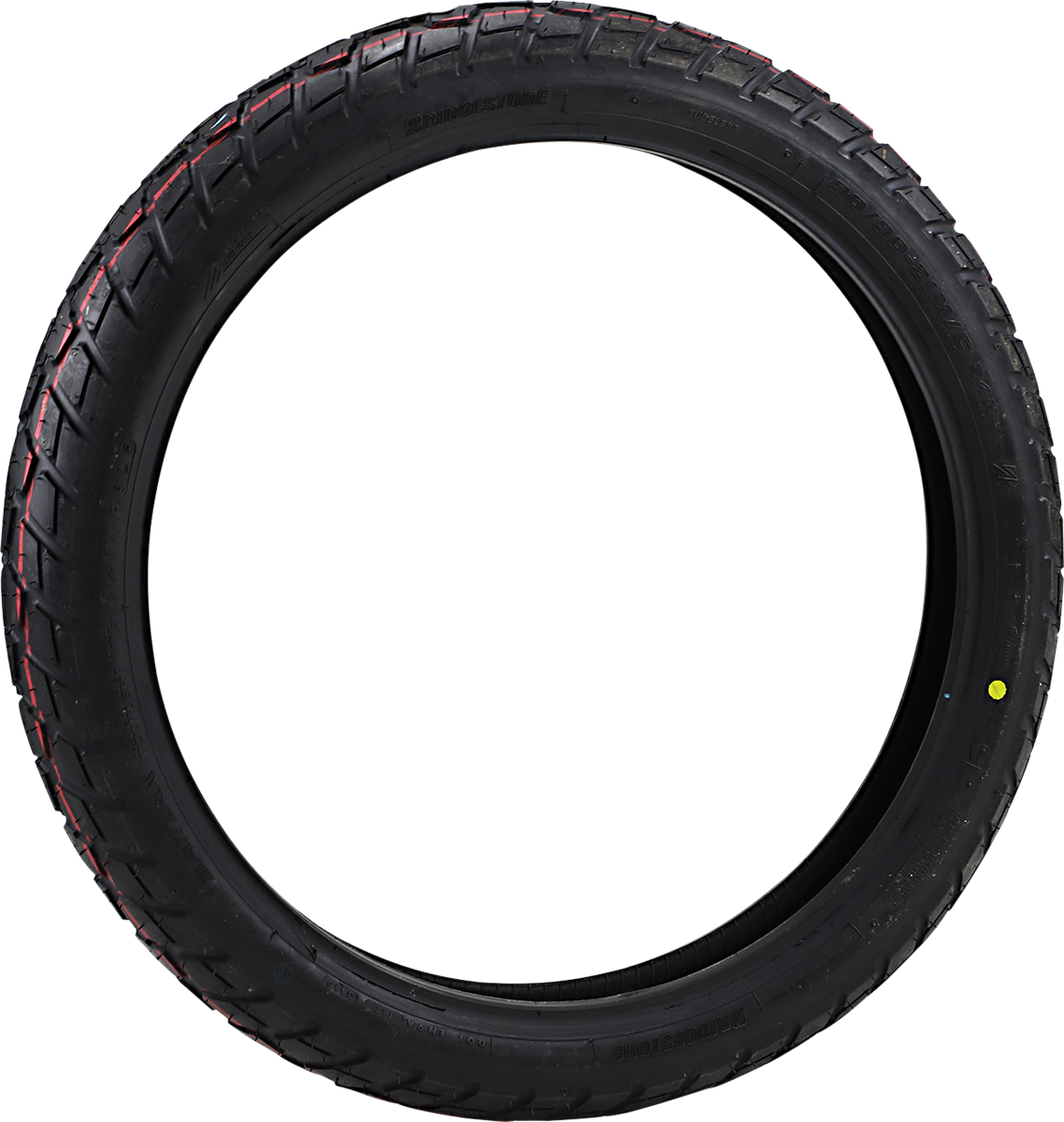 BRIDGESTONE Battlax Adventurecross AX41T front motorcycle tire for 2020 Africa Twin, 90/90-21 size with 54H load and speed rating.