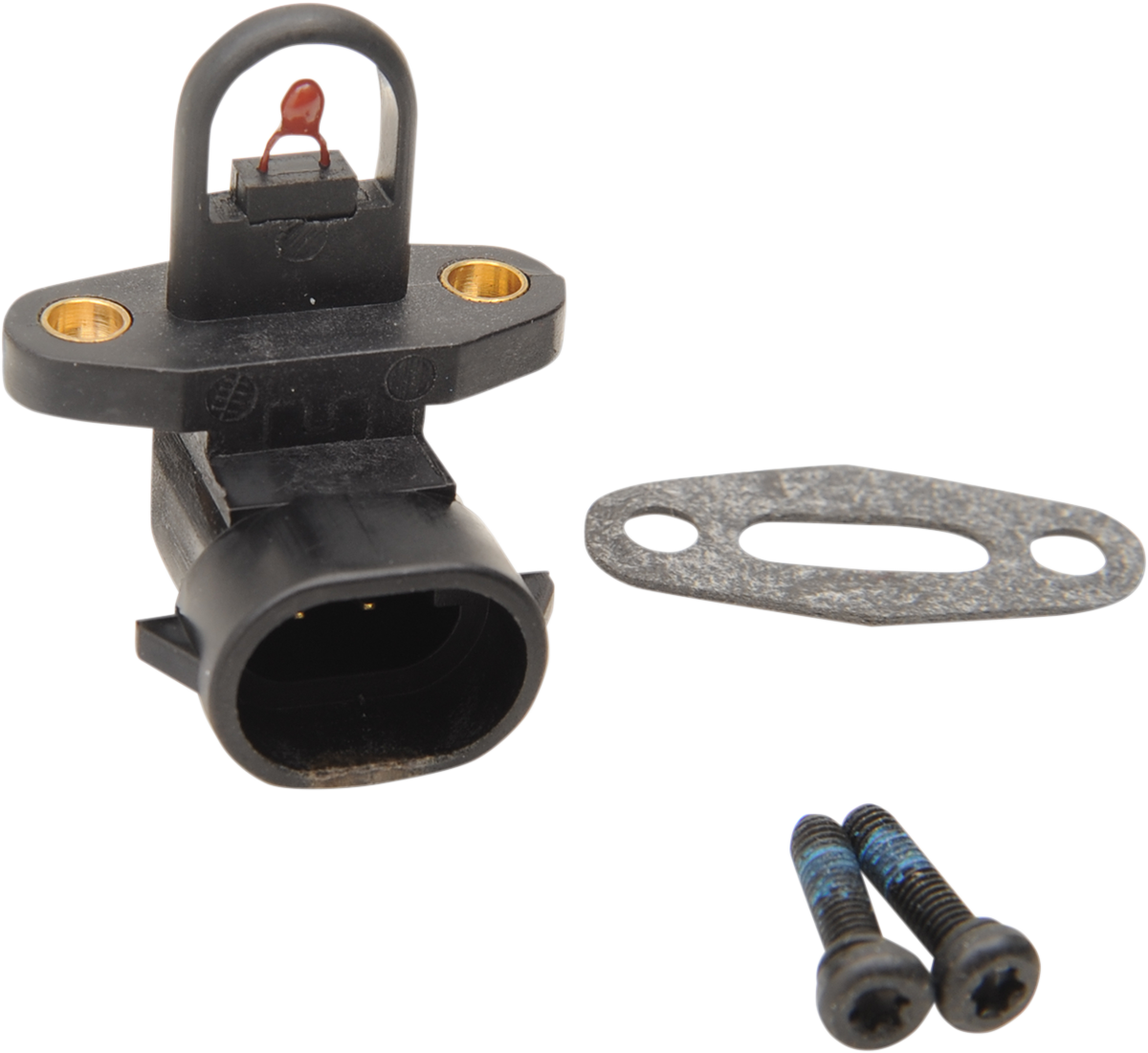DRAG SPECIALTIES EFI Air Temperature Sensor, part MC-DRAG039, shown with its connectors and mounting hardware.