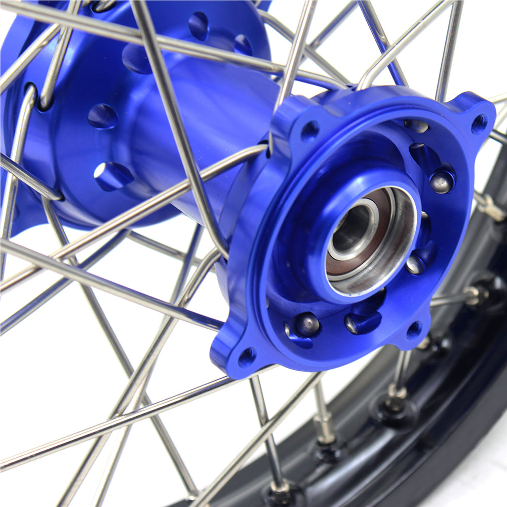 KKE 14 & 12 Kids Wheels Rims Set for YAMAHA YZ65 2018-2023 Blue - Howling Moto