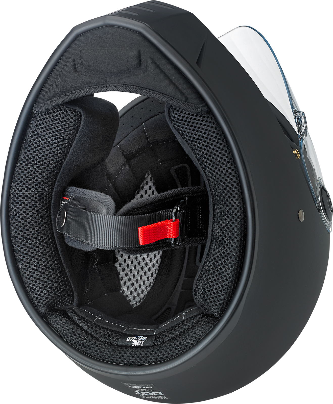BILTWELL Lane Splitter helmet in flat black, 2XL, motorcycle helmet with a sleek design and durable construction.