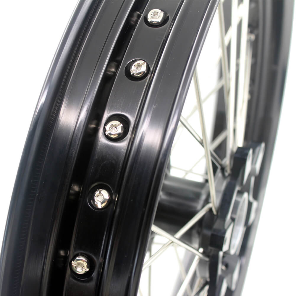 KKE 2.5*19/4.25*17 CUSH Drive Supermoto Wheels Set for KTM 990 950 Adventure 2003-2015